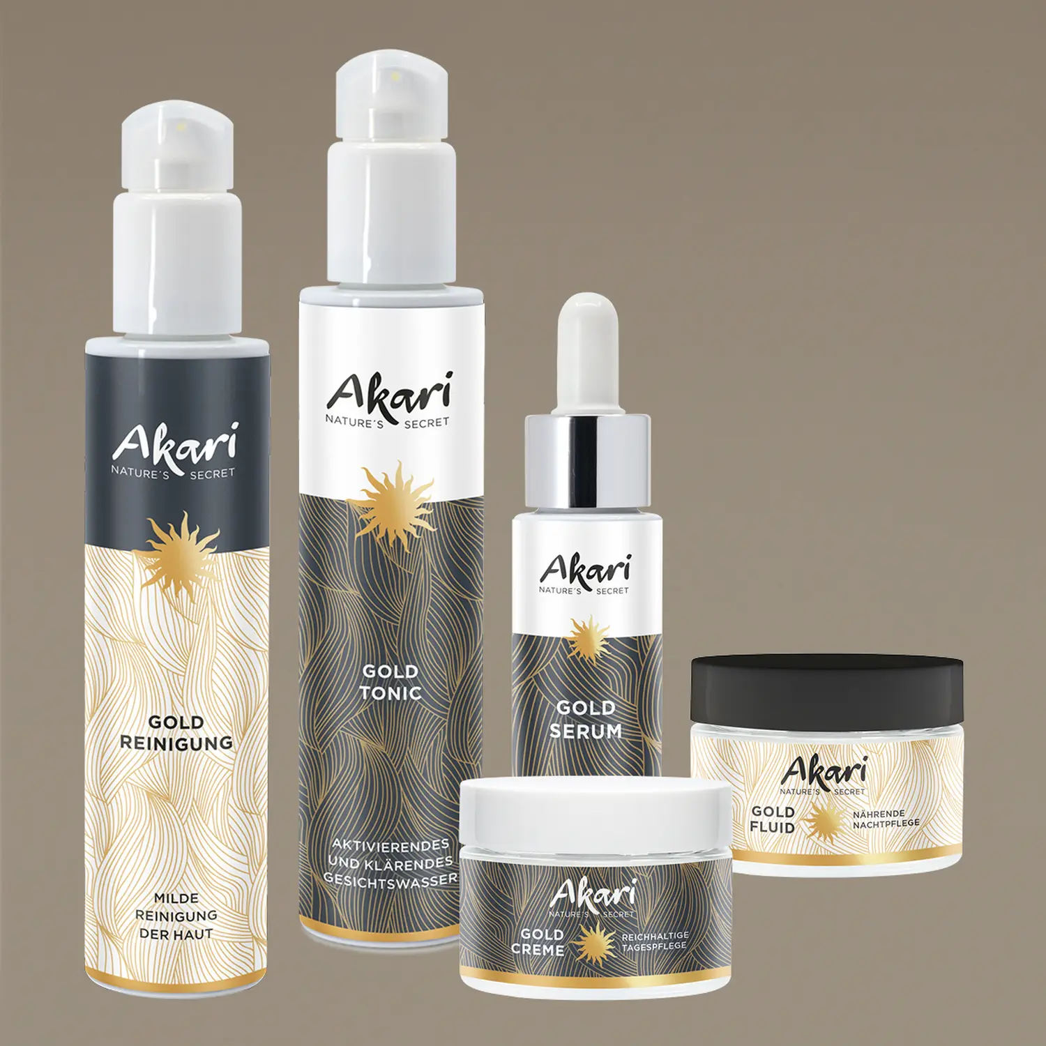 Gold Serie Produkte von Ganzheitliche Hautpflege
