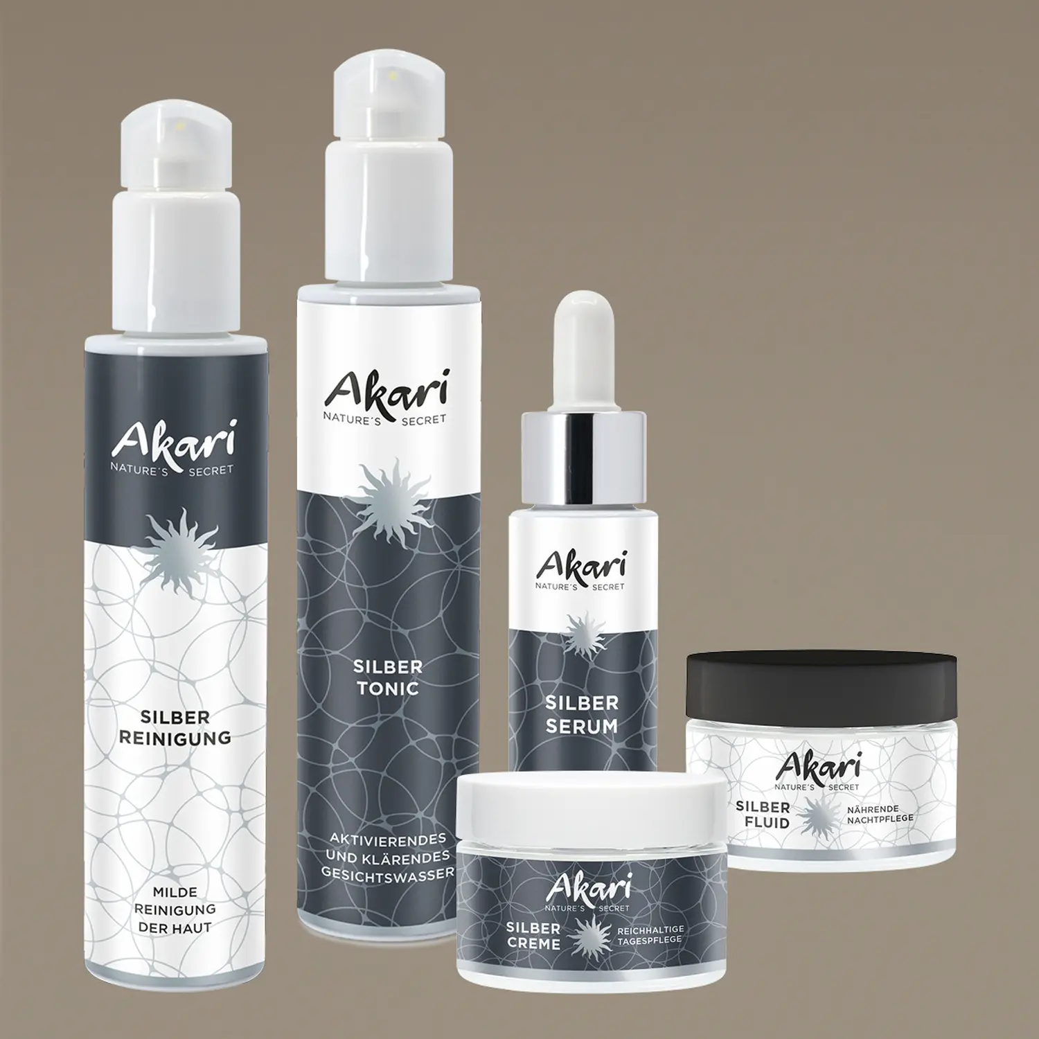 Silber Serie Produkte von Ganzheitliche Hautpflege
